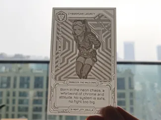 Rebecca Cyberpunk: Edgerunners Card design