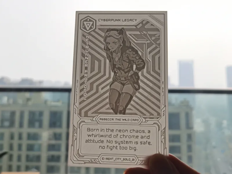 Rebecca Cyberpunk: Edgerunners Card design