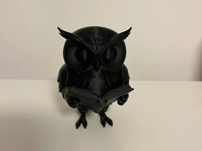 decoration hibou qui lit