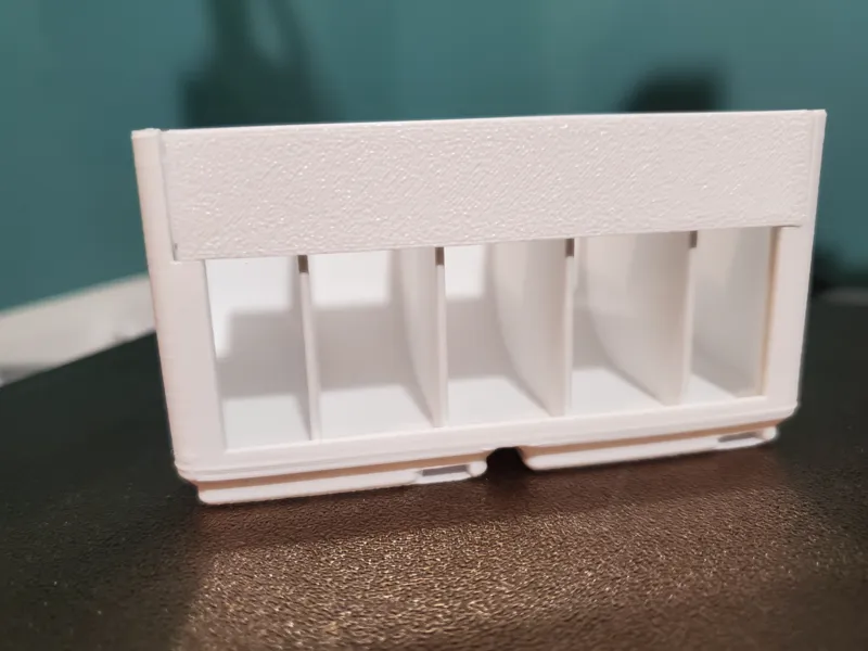 Gridfinity Window Bin Refined - 5 Compartment