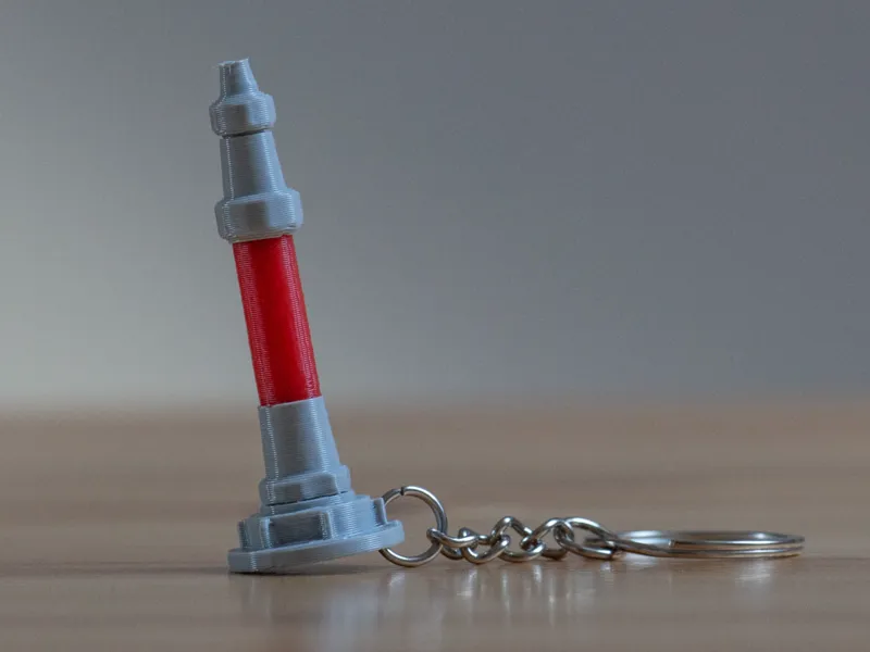 Firefighter classic nozzle keychain