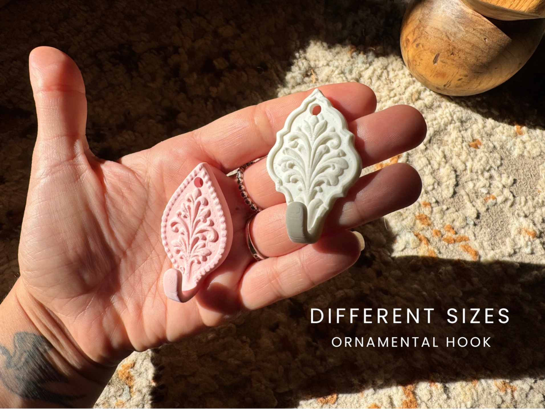 Decorative Wall Hooks – 2 Designs & Multiple Sizes - 1