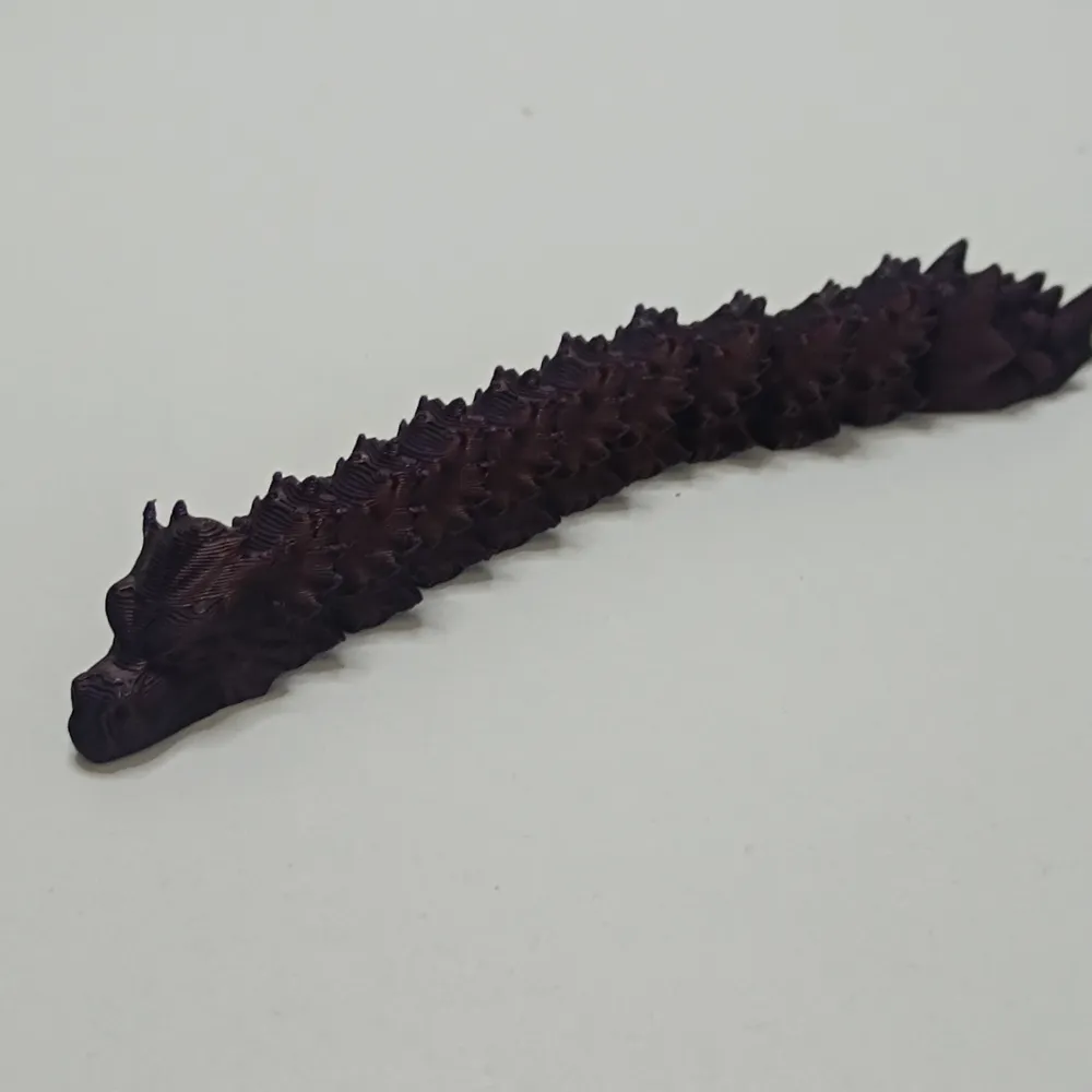 Flexible Dragon Wyrm - No Supports - Free 3D Print Model - MakerWorld