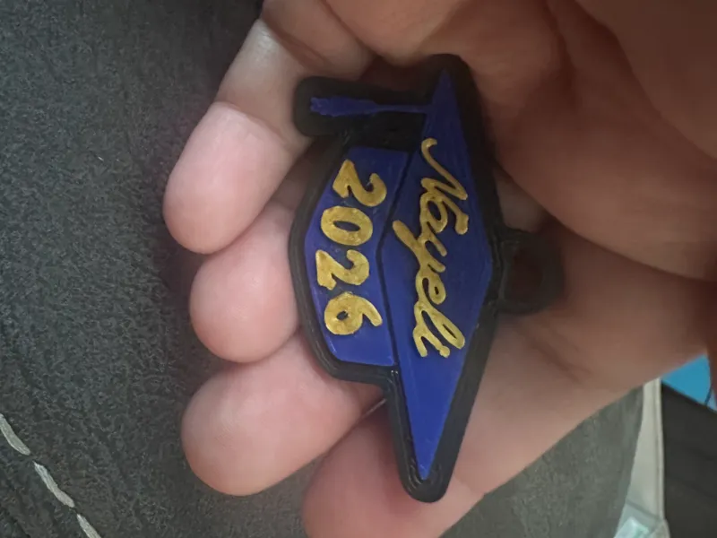 Personalized 2026 Grad Keychain