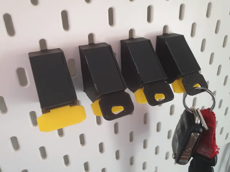 Overengineered key hanger (Ikea SKÅDIS compatible)