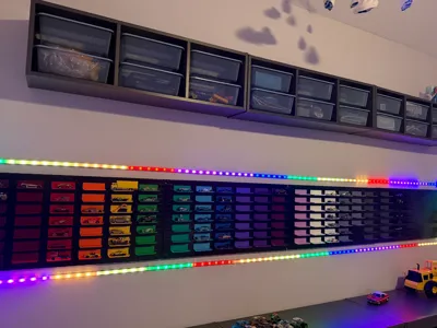 HotWheels Pegboard Shelves