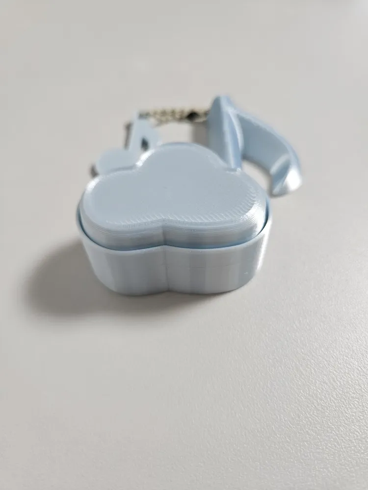 Cloud Musical Note LED Clicker Keychain - Free 3D Print Model - MakerWorld