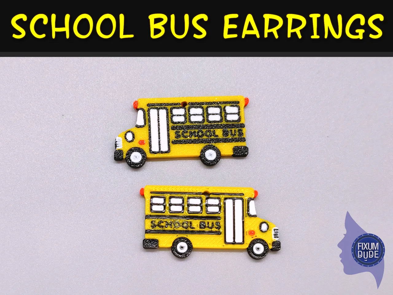 School Bus Earrings view 4