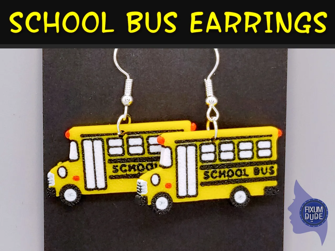 School Bus Earrings view 3