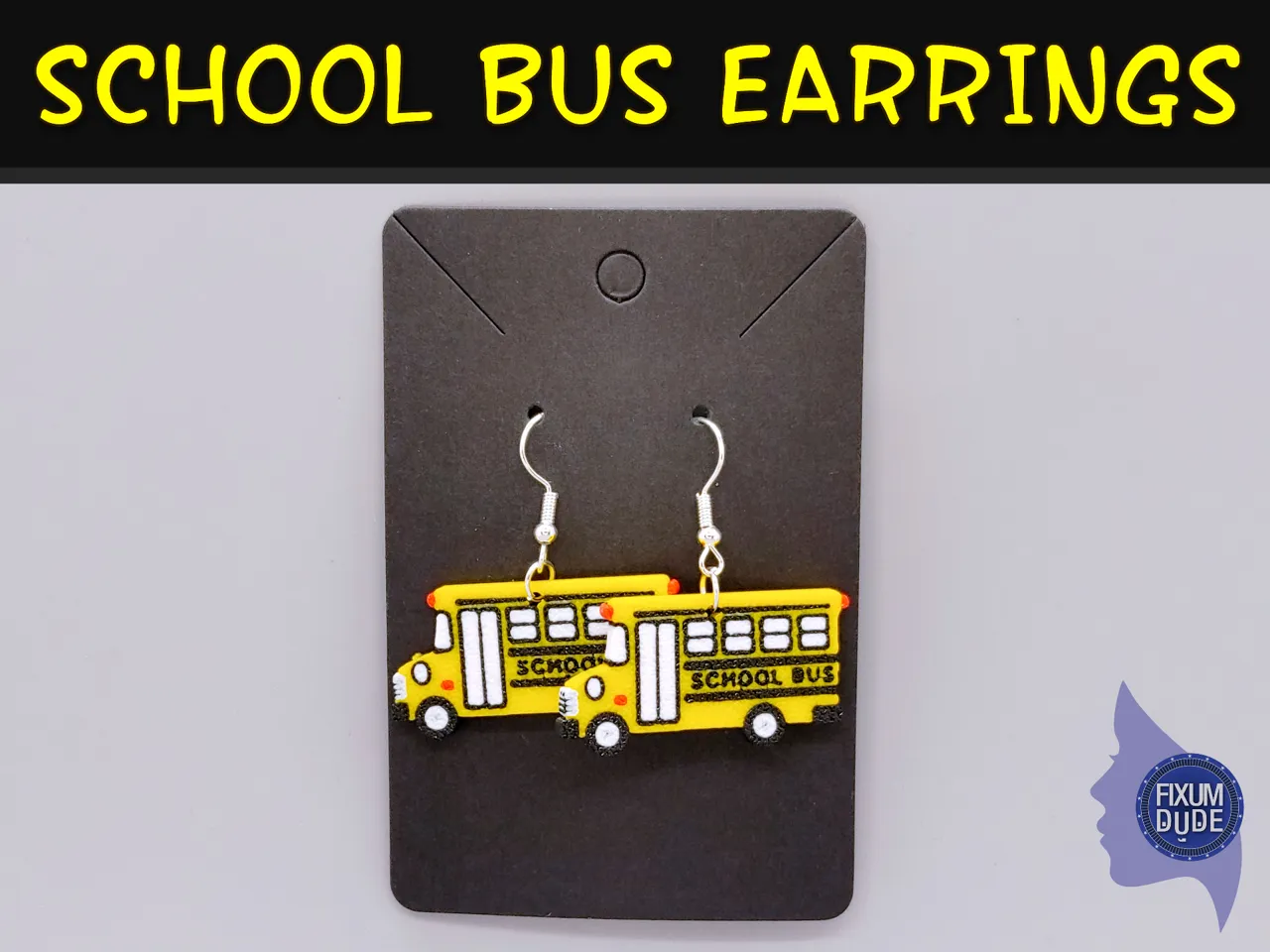 School Bus Earrings view 2