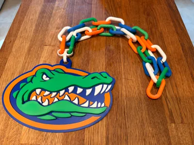 Florida Gator Oversized Necklace Pendant