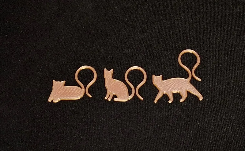 Wine glass clips - Cats!