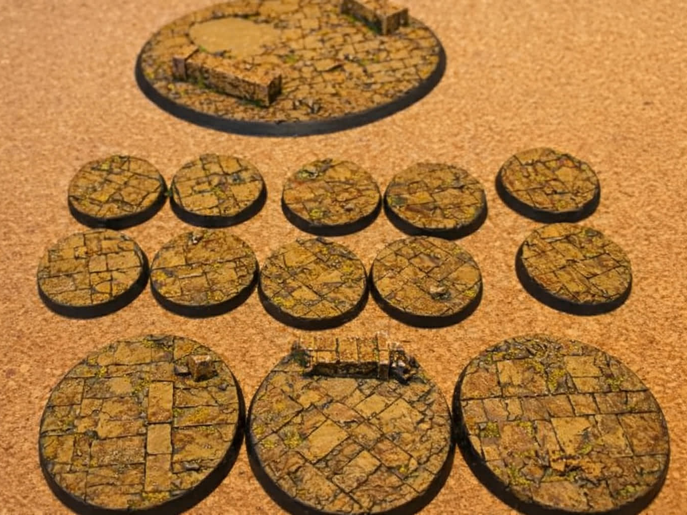 Ruin temple bases for wargaming and DnD