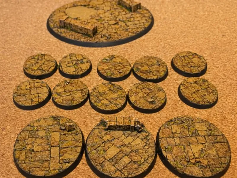 Ruin temple bases for wargaming and DnD