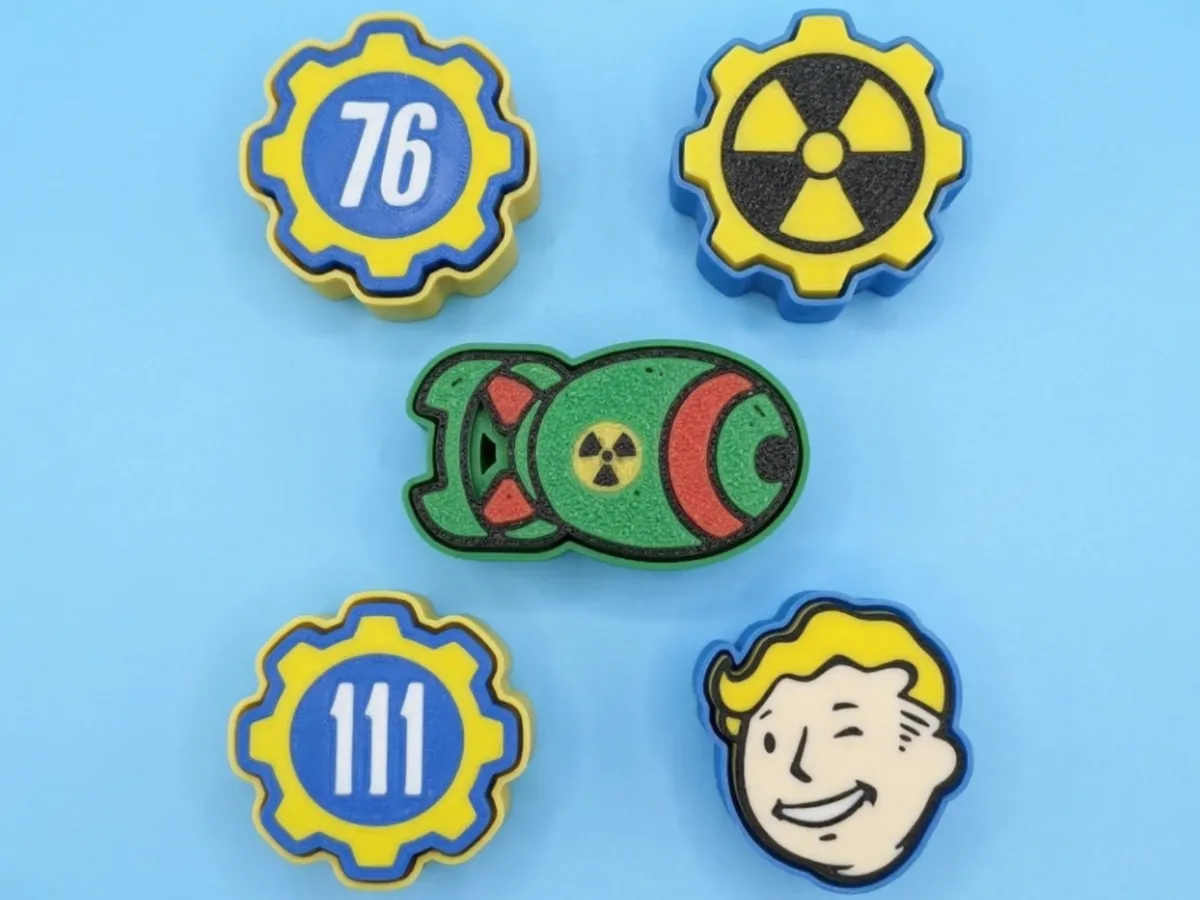 Fallout - Fidget Clickers - Series 2 - Free 3D Print Model - MakerWorld
