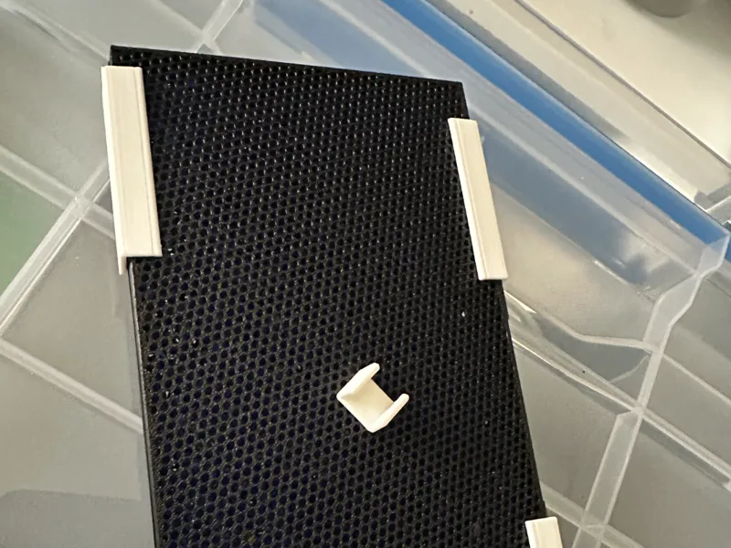 Clips for David's Cabinet Desiccant Tray.
