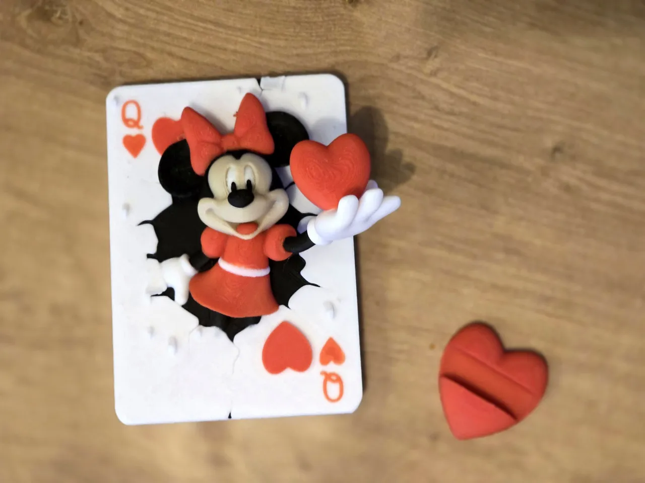 Valentine's Queen of Hearts Minnie Mouse Card view 2