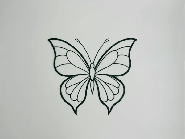 Décoration murale motif papillon