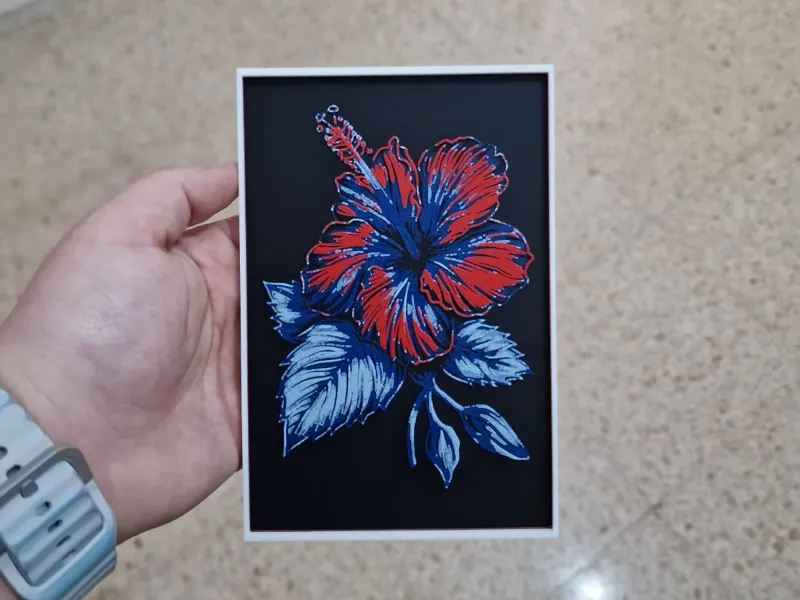 Neon Flower - HueForge