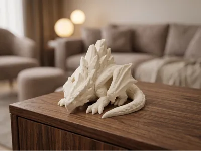 Crystalback Dragon Figurine - Crystal Back Dragon