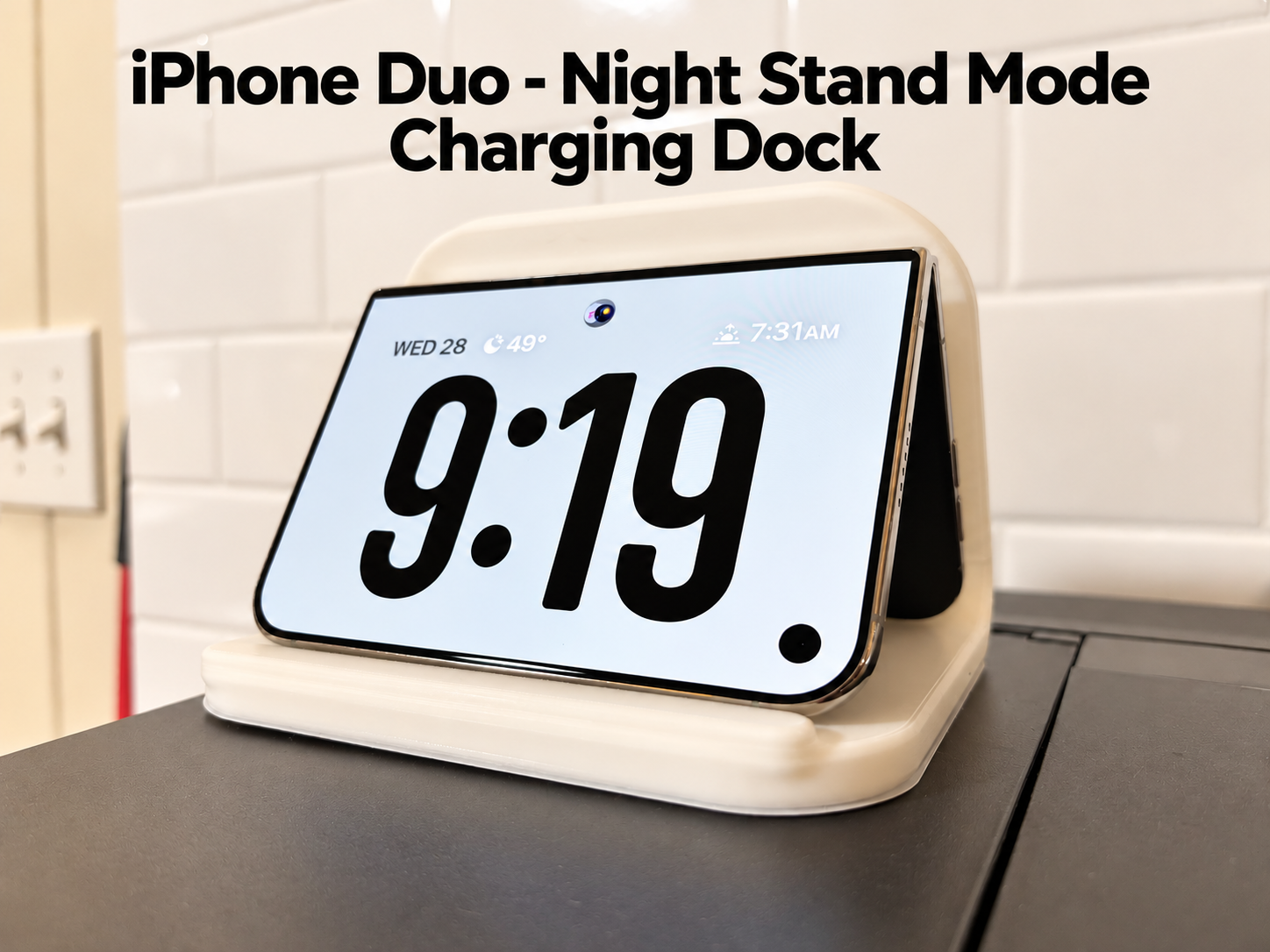 iPhone Duo - Night Stand Mode, Tent Charging Base - 1