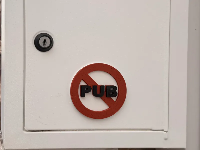 STOP PUB – No Advertising Logo for Mailbox
