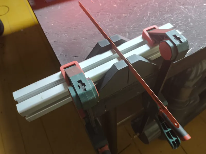 4040 aluminiumextrusion tslot straight cutting jig