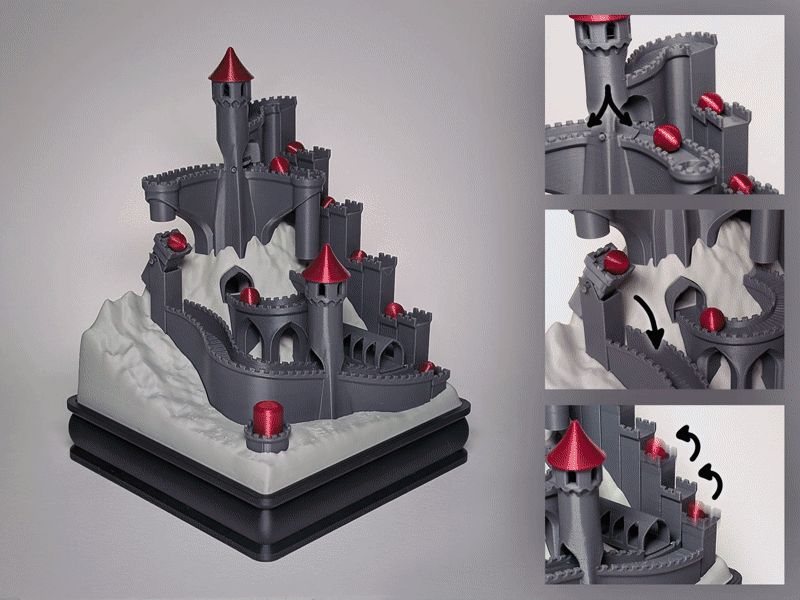 Castle Themed Marble Run