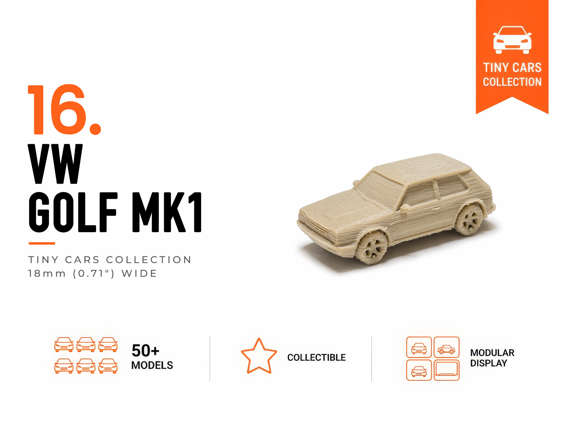 Tiny VW Golf MK1 - Mini Cars Series