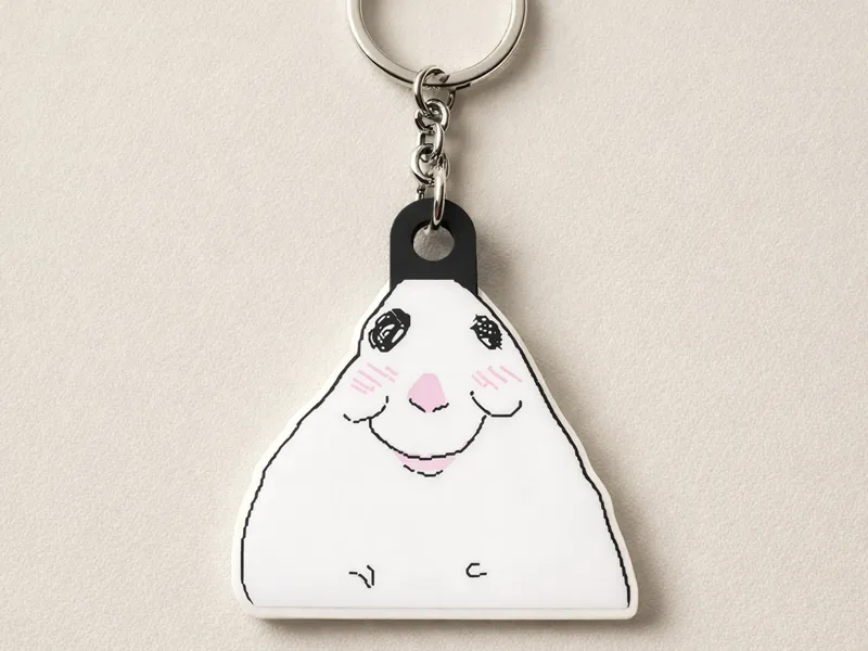 Cute hamster keychain