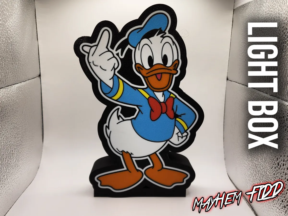 Donald Duck - Birdie - Light Box - Free 3D Print Model - MakerWorld