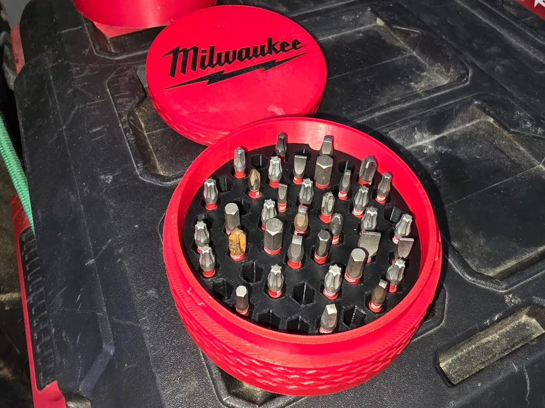 Milwaukee Packout Twist Lock Hex Bit Holder - Free 3D Print Model ...