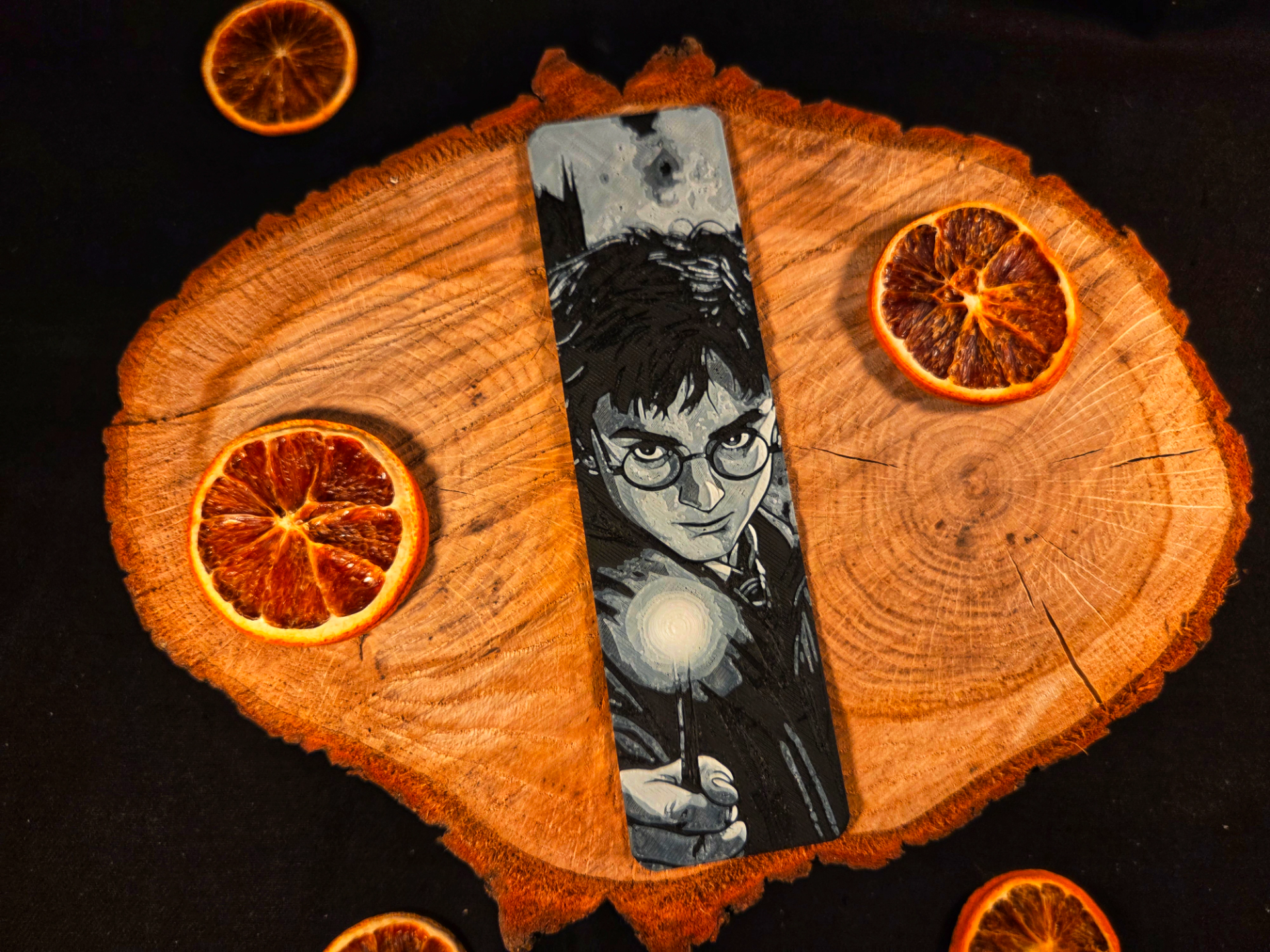 Harry potter casting spell bookmark - hueforge