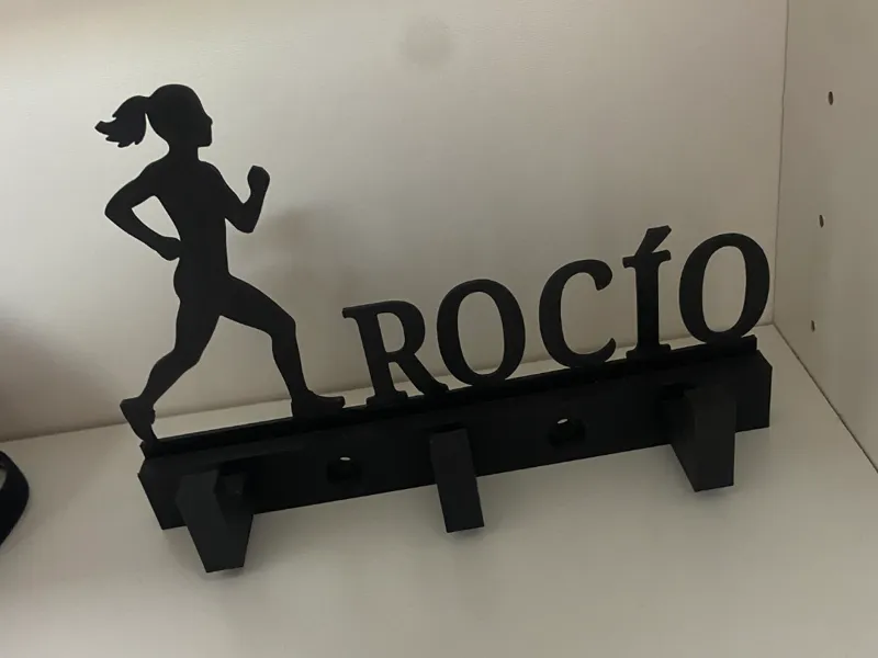 Percha deportista  personalizable (genero también)