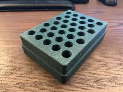 15ml / 50ml Lab Test Tube Holder Tray With Lid