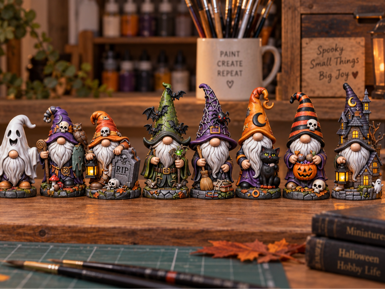Raccolta 10 Gnomi Halloween – Set Decorazioni - 1