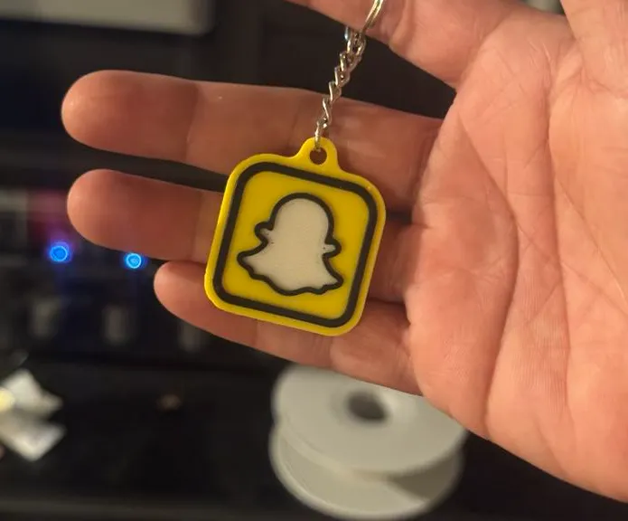 Llavero NFC logo Snapchet