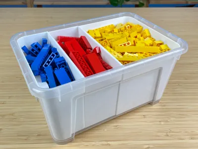 IKEA Samla deep inserts for danish plastic bricks