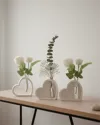 Elegant Heart Bud Vases - Updated V2 Multi-Size 