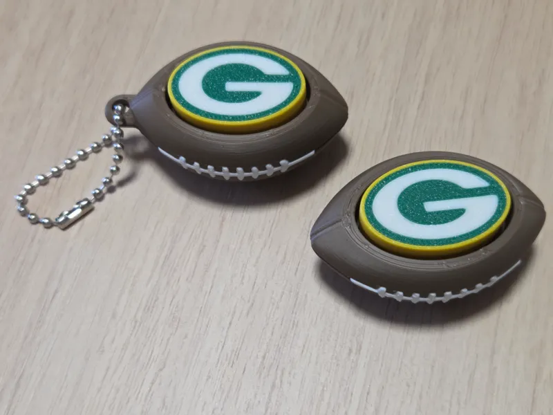 Green Bay Packers Football Clicker Fidget