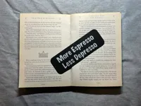 50mm x 150mm More Espresso Less Depresso Bookmark