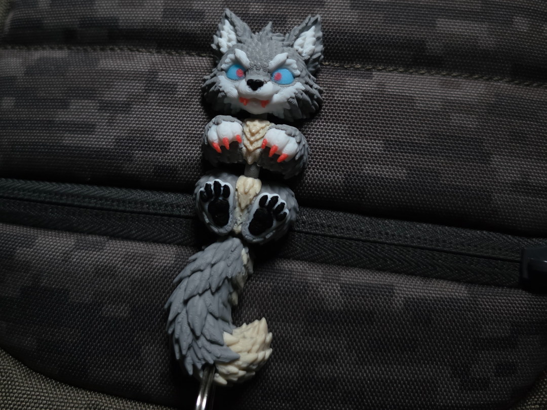 Werewolf Flexi Keychain 3D model