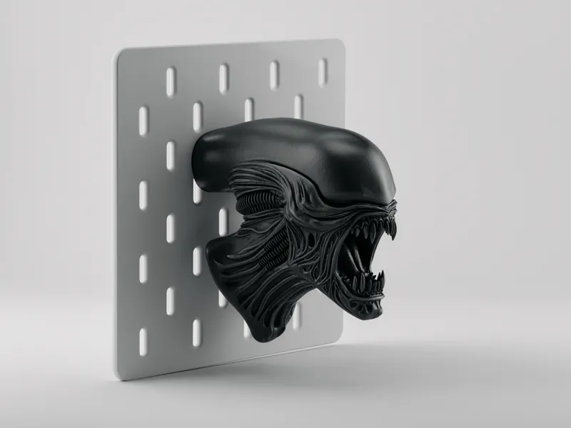 Xenomorph - IKEA Skadis Dekoration - Wandhalter