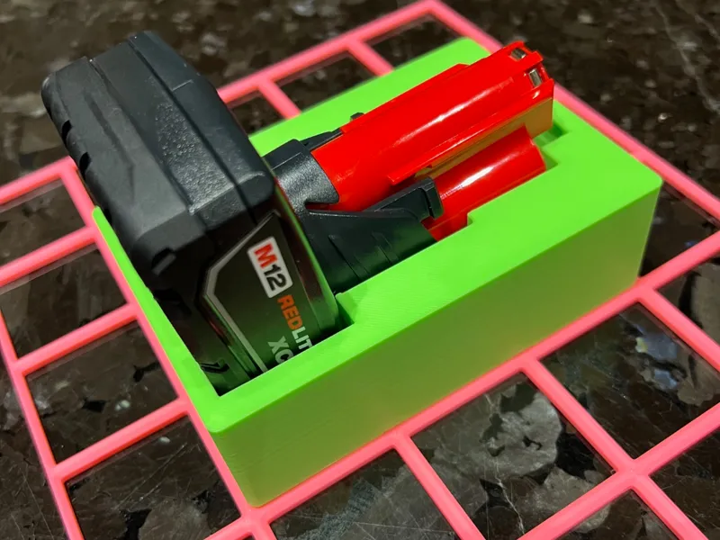 Milwaukee M12 XC Battery 2 x 3 Gridfinity Bin