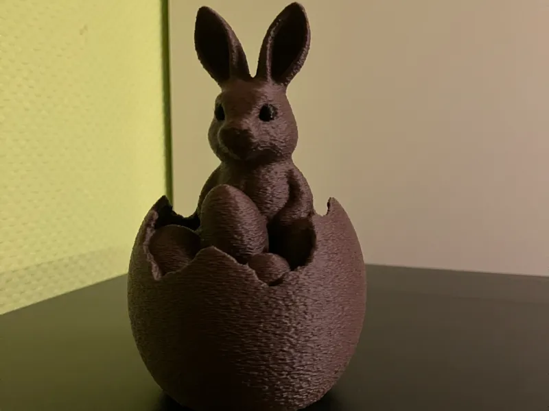 Osterhase im Ei Dark Schokolade 