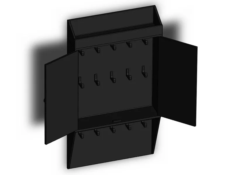 Modern Key Cabinet with Organizer with Top Shelf