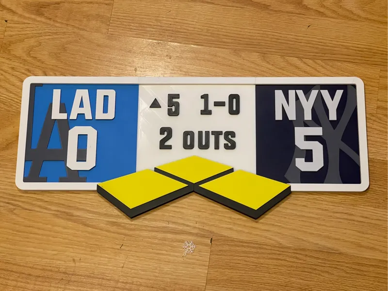 Dodgers 2024 World Series Scoreboard