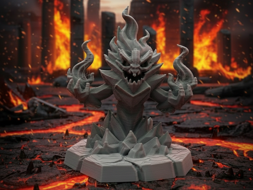 Greater Fire Elemental - D&D Miniature
