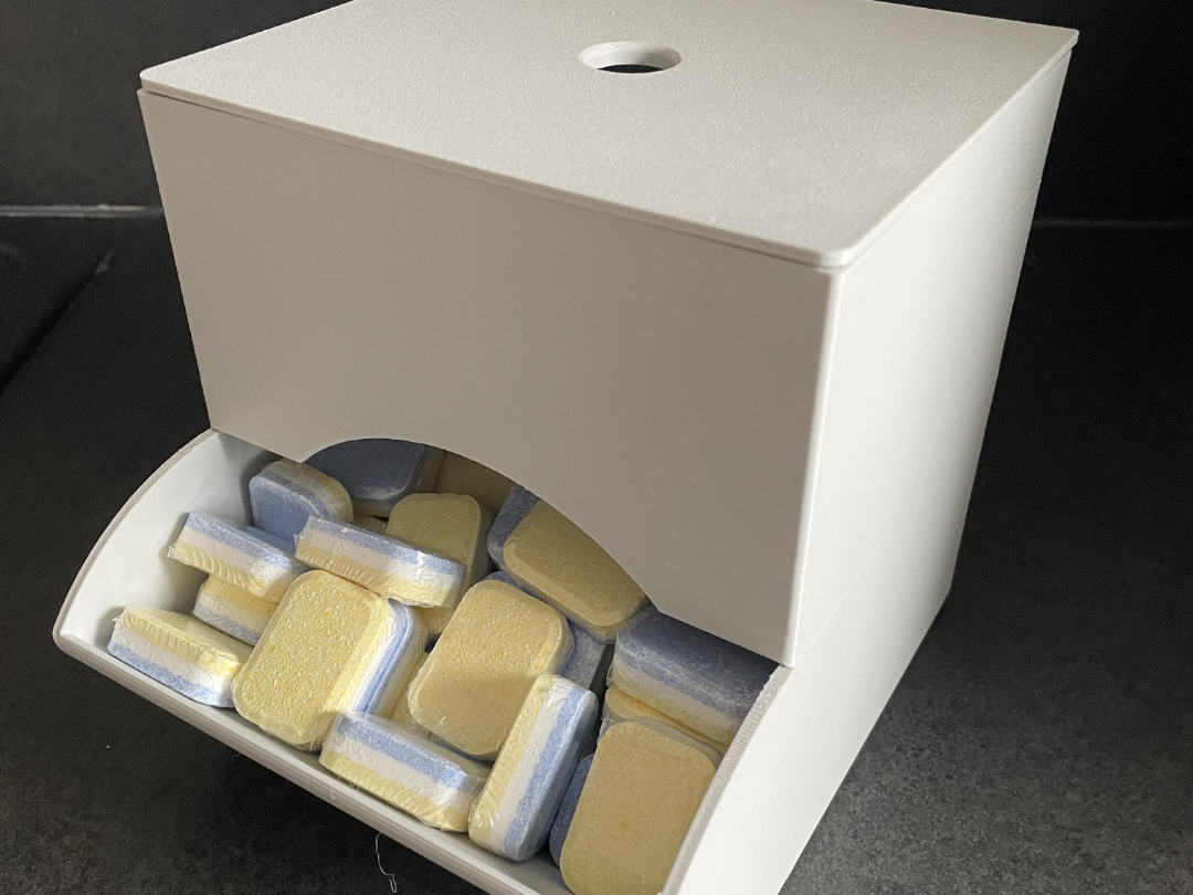 Dishwasher Tabs Dispenser / Gravity Storage Bin