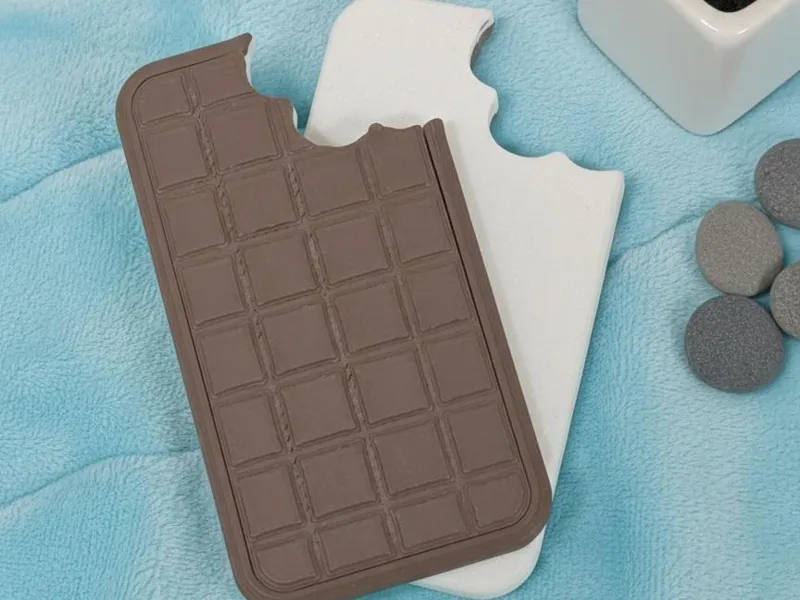 Fidget Slider Angebissene Schokolade 